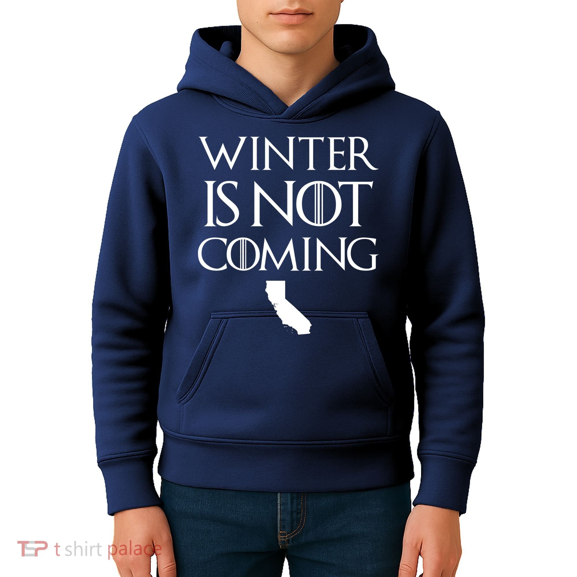 Winter Is Not Coming California Kids Hoodie