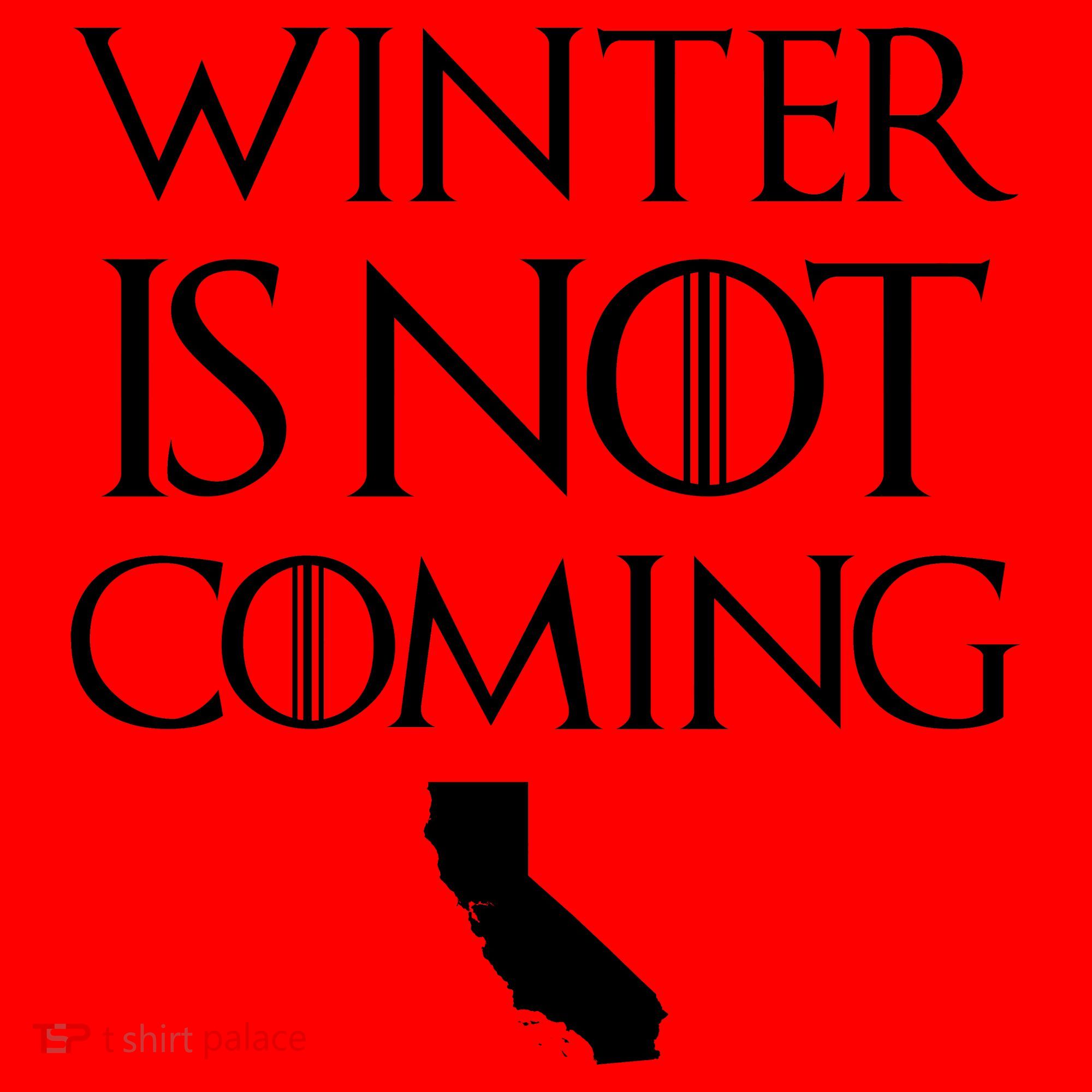 Winter Is Not Coming California Santa Hat