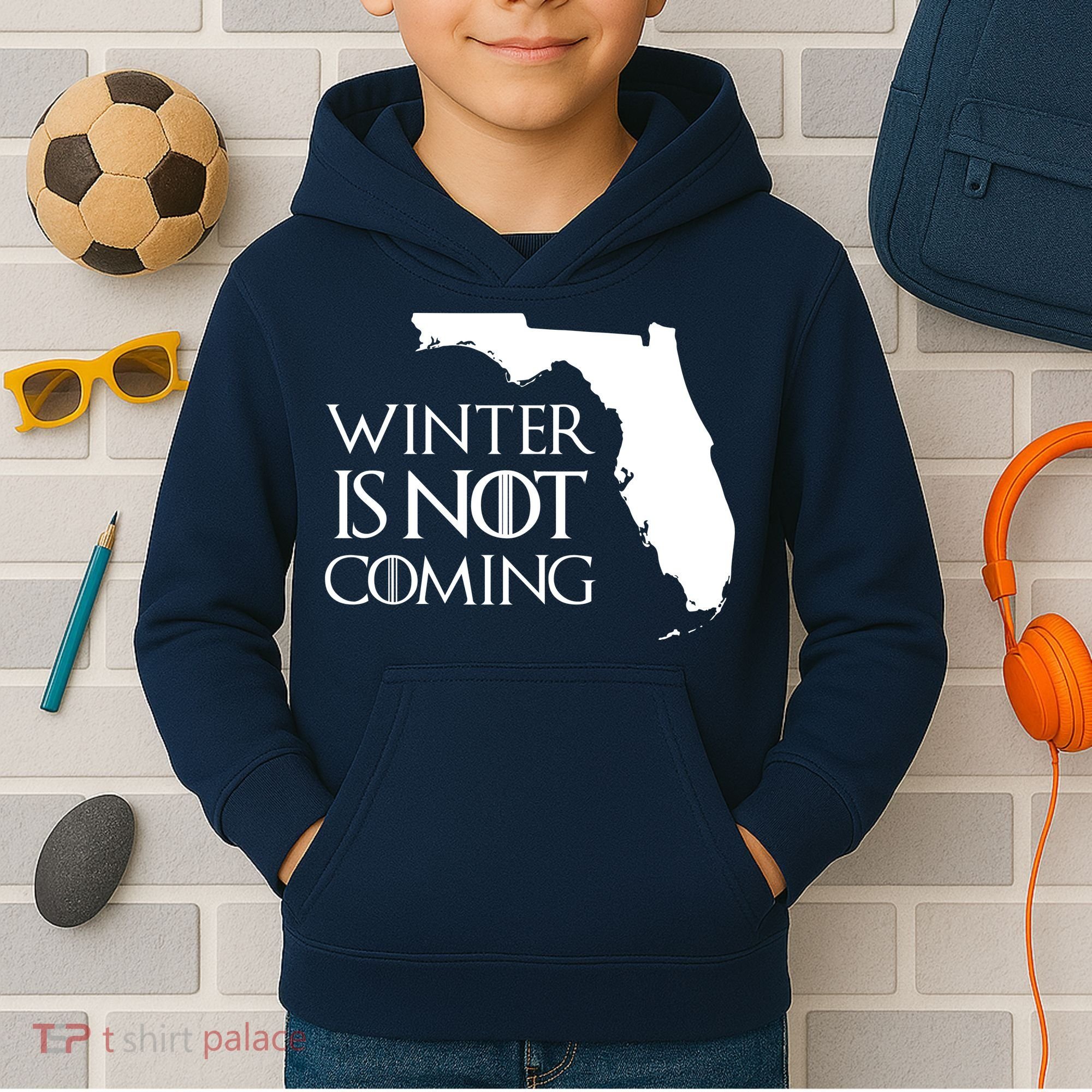Winter Is Not Coming Florida Kids Hoodie