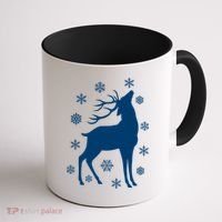Winter Reindeer Coffee Mug thumb 1