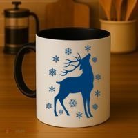 Winter Reindeer Coffee Mug thumb 4