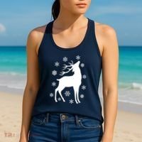 Winter Reindeer Women's Tank Top thumb 2