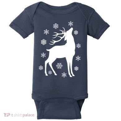 Winter Reindeer Baby Bodysuit