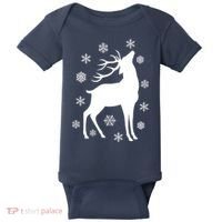 Winter Reindeer Baby Bodysuit thumb 0