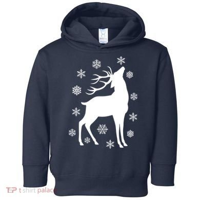 Winter Reindeer Toddler Hoodie