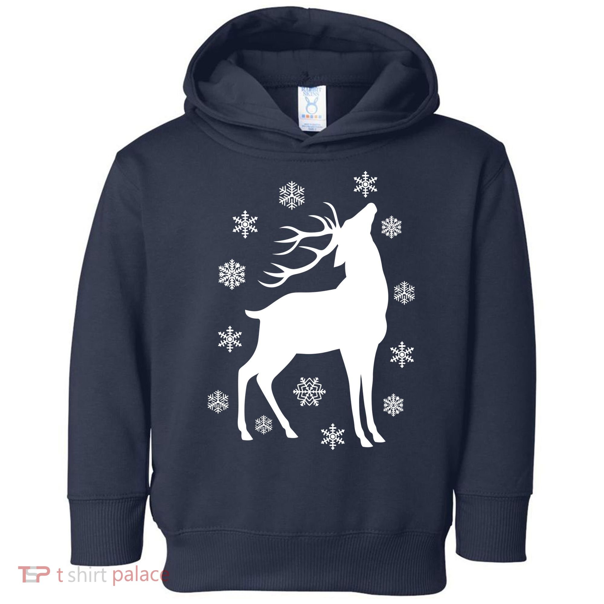 Winter Reindeer Toddler Hoodie
