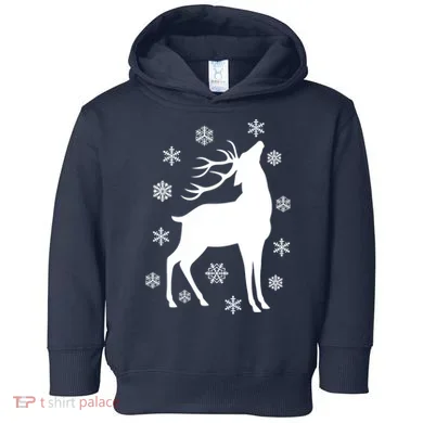 Winter Reindeer Toddler Hoodie