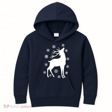 Winter Reindeer Kids Hoodie