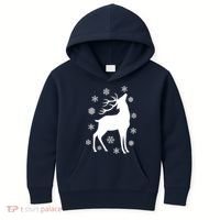 Winter Reindeer Kids Hoodie thumb 0