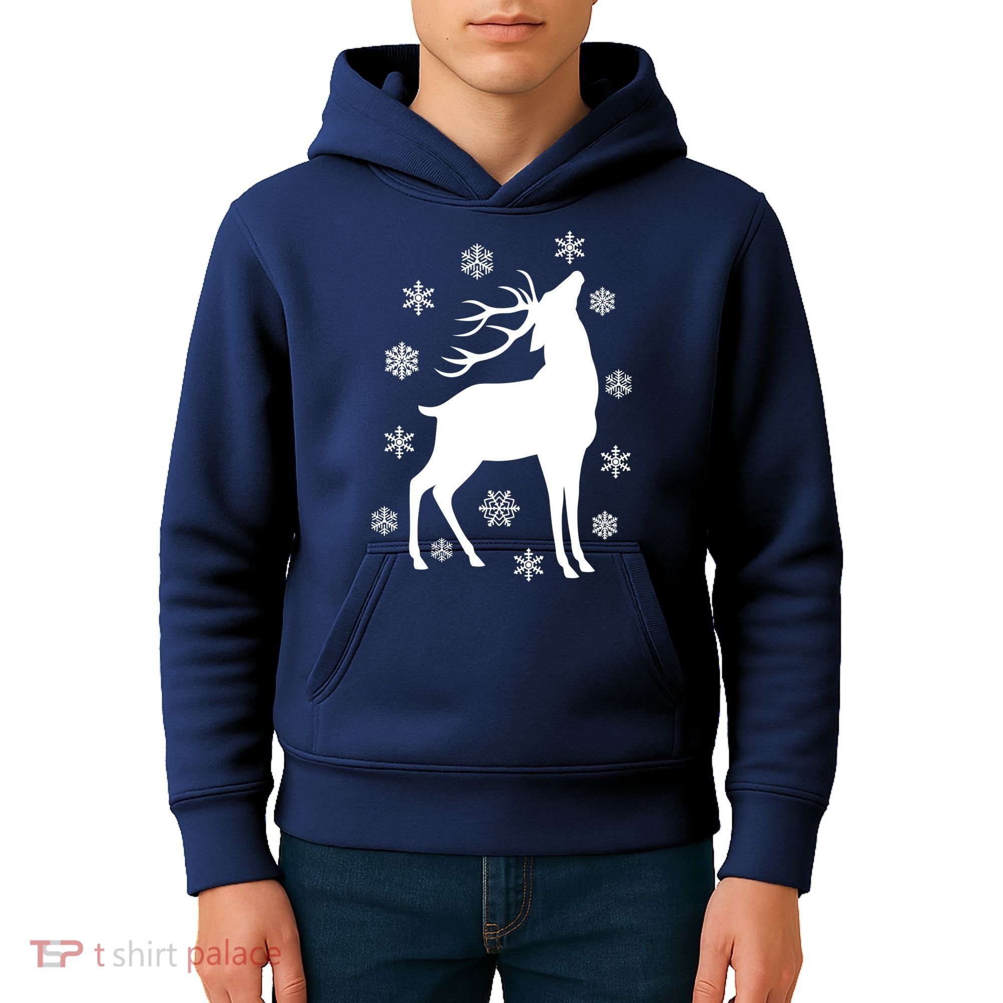Winter Reindeer Kids Hoodie