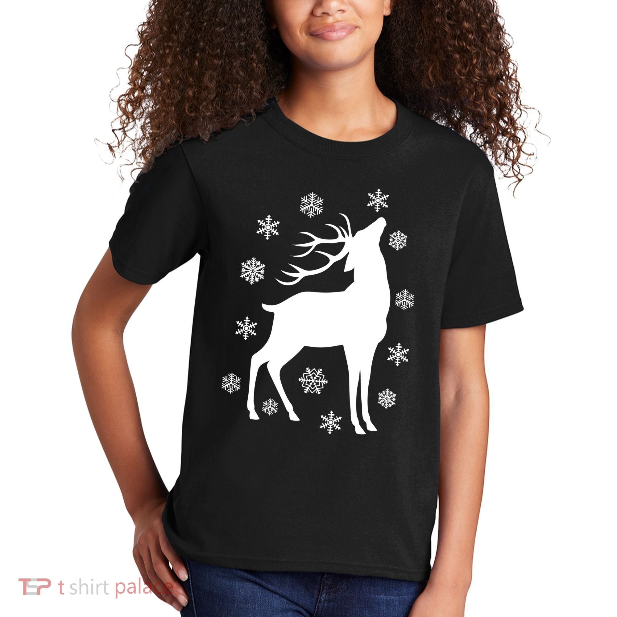 Winter Reindeer Kids T-Shirt