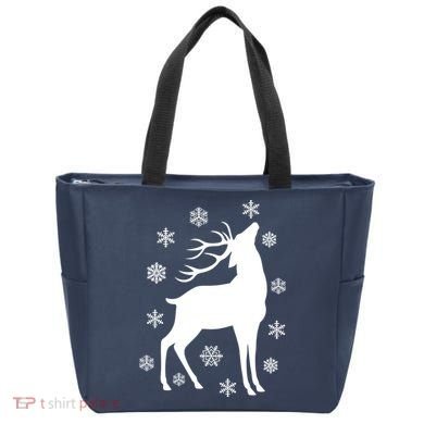 Winter Reindeer Tote Bag