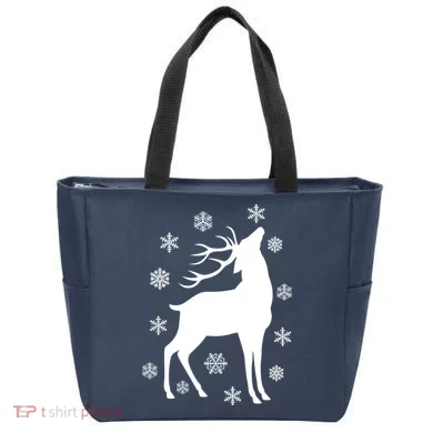 Winter Reindeer Tote Bag