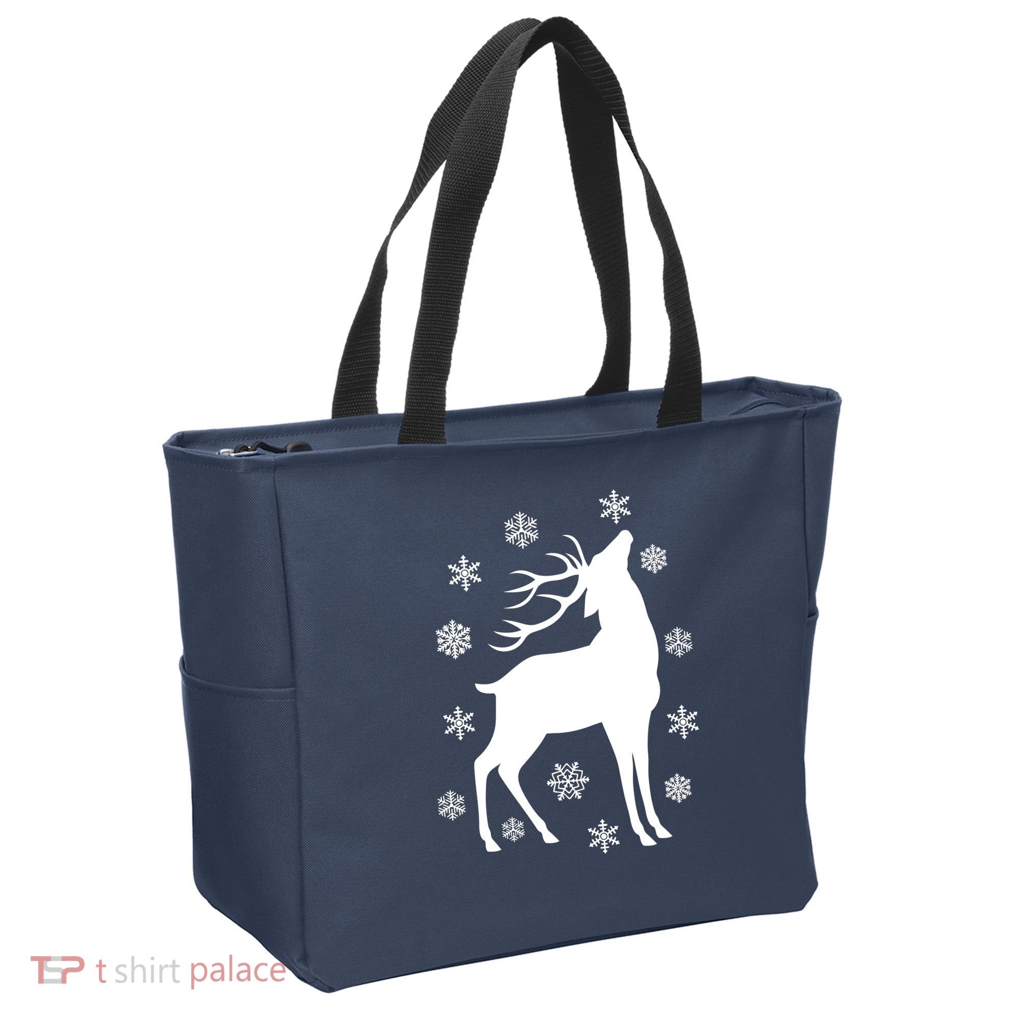 Winter Reindeer Tote Bag