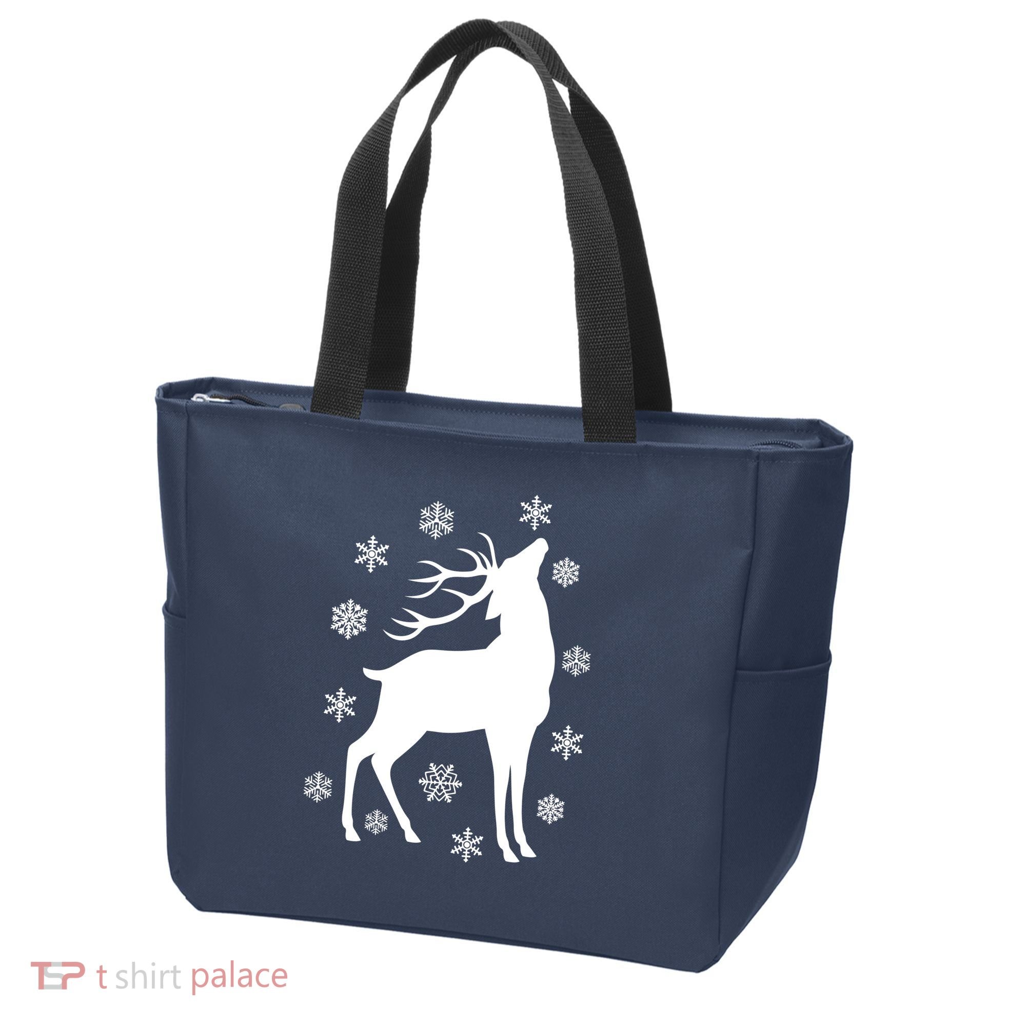 Winter Reindeer Tote Bag