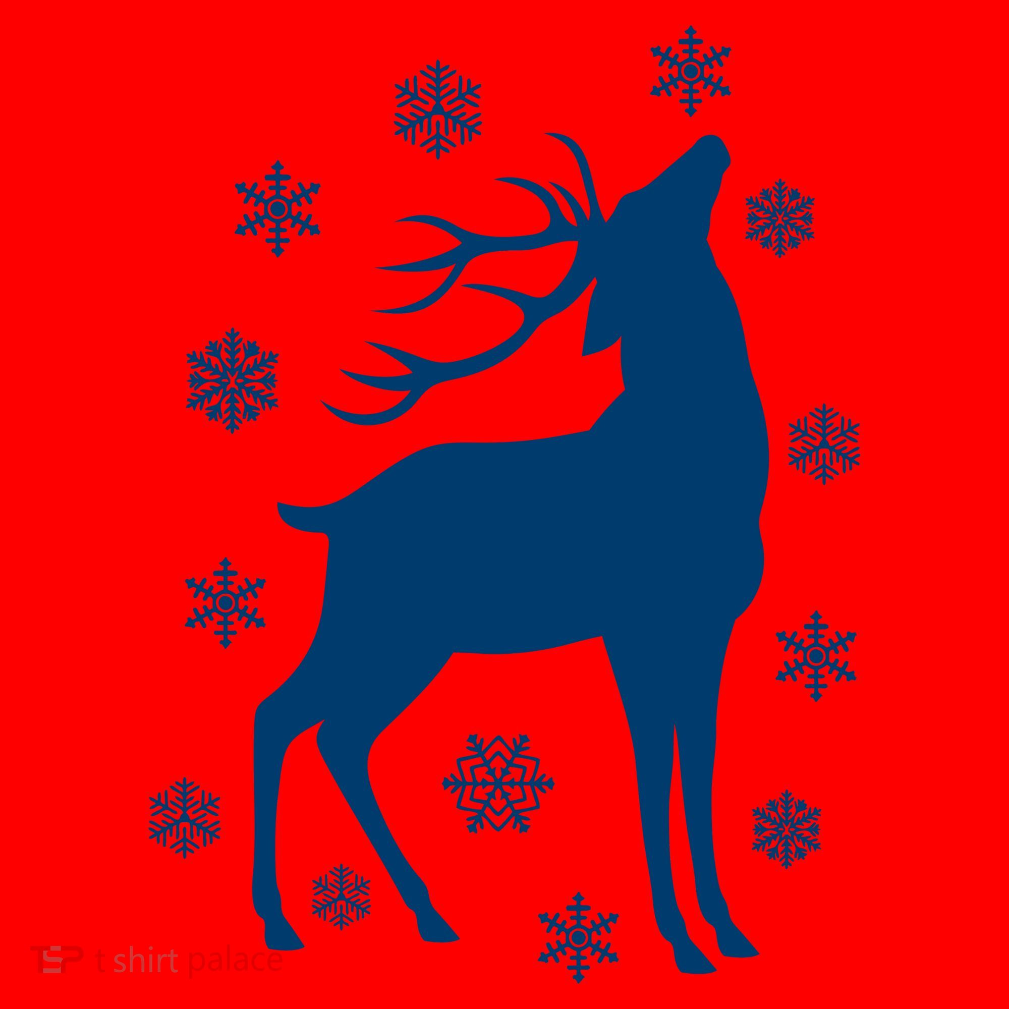 Winter Reindeer Santa Hat