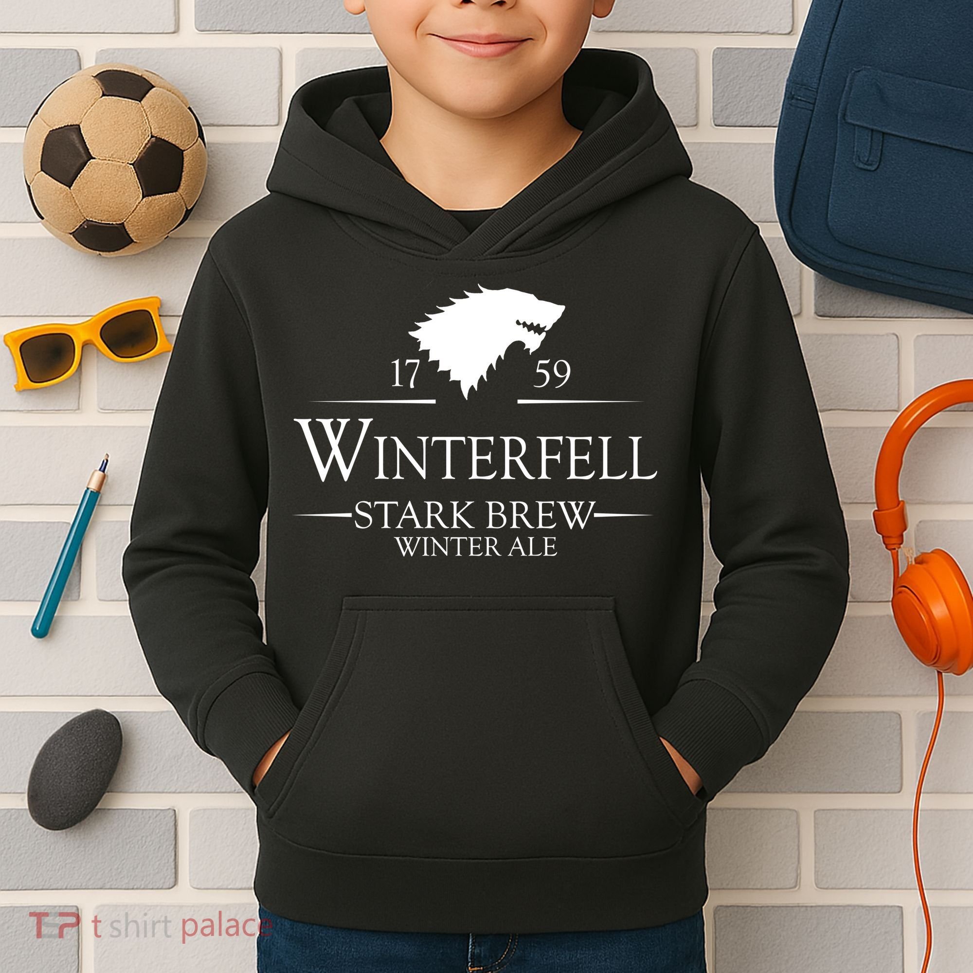 Winterfell College Stark Brew Kids Hoodie