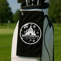 Winterfell Parody Logo Winter Is Coming Golf Towel thumb 2