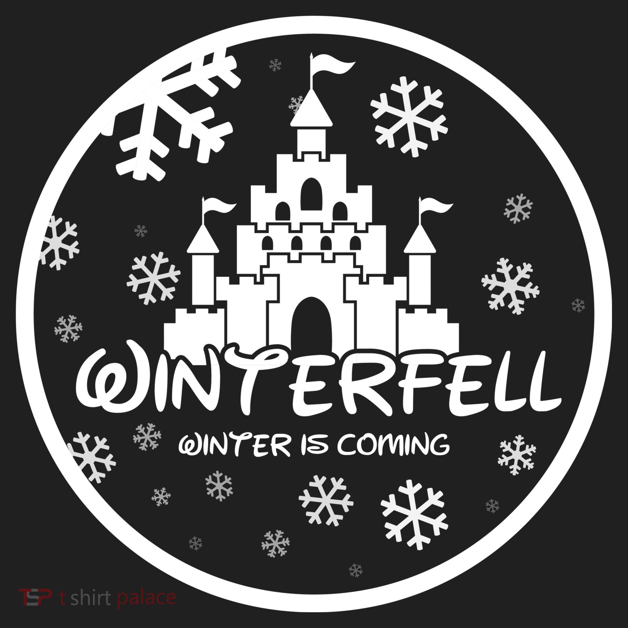 Winterfell Parody Logo Winter Is Coming Golf Towel
