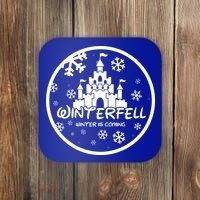 Winterfell Parody Logo Winter Is Coming Coaster thumb 0