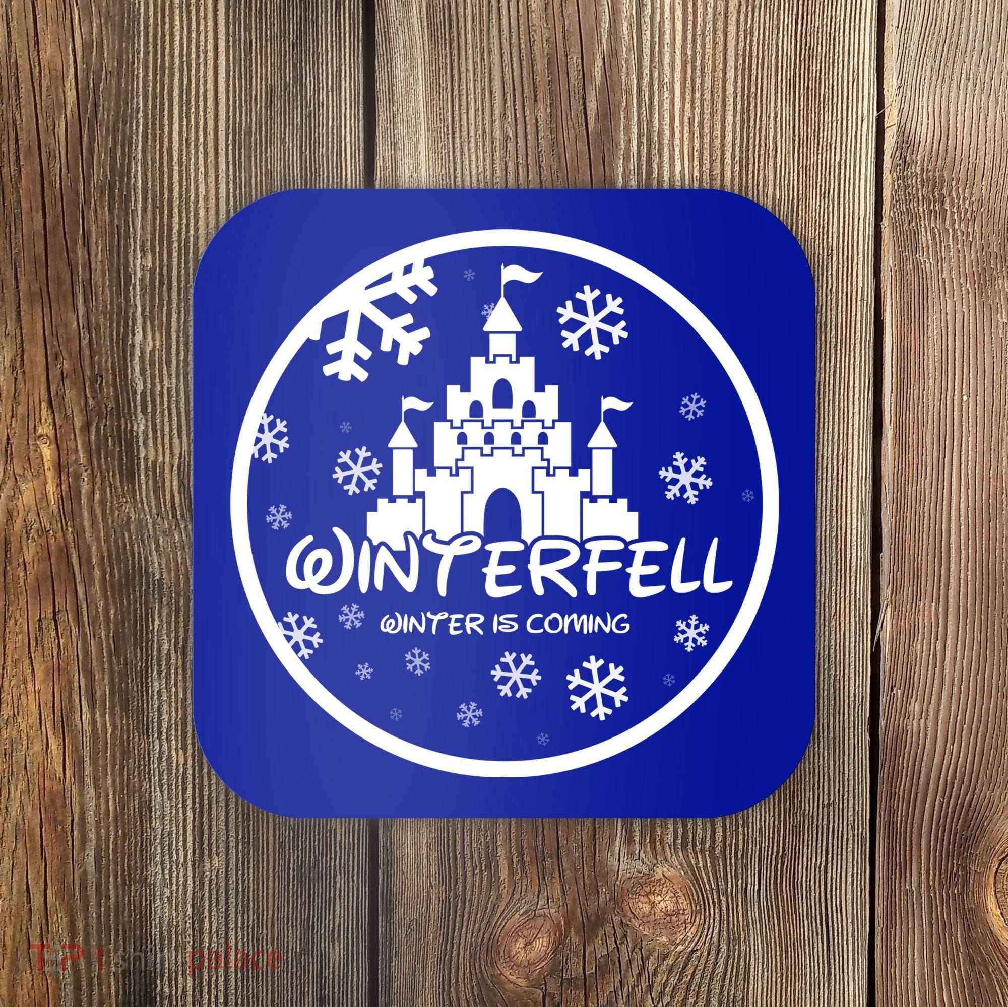 Winterfell Parody Logo Winter Is Coming Coaster