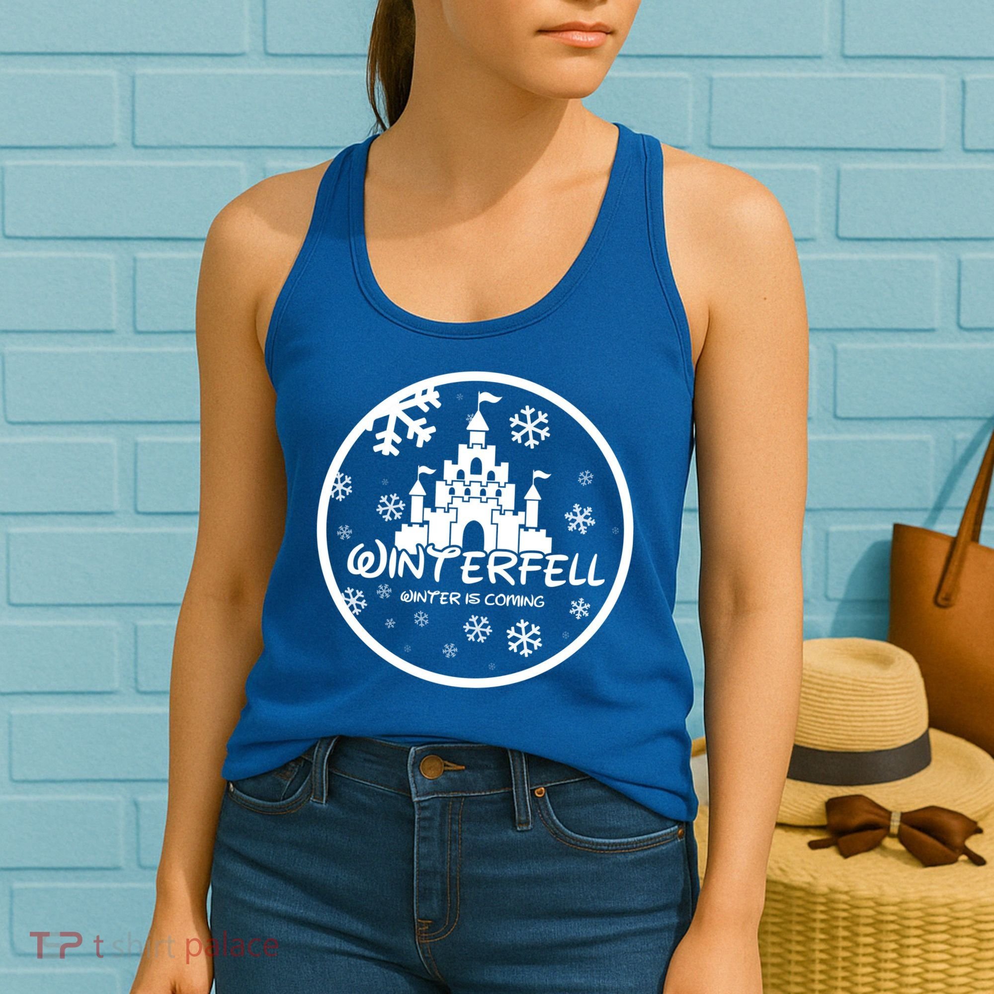 Winterfell Parody Logo Winter Is Coming Women's Tank Top