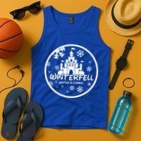 Winterfell Parody Logo Winter Is Coming Tank Top thumb 4