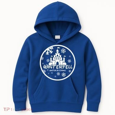 Winterfell Parody Logo Winter Is Coming Kids Hoodie
