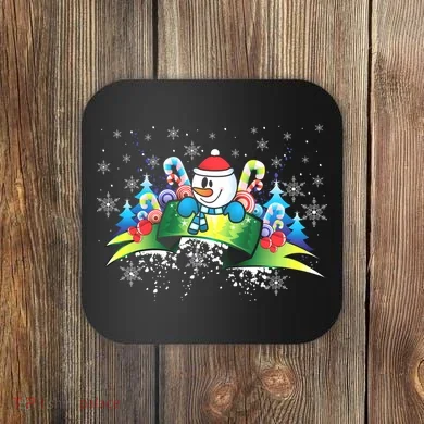 Winter's Snowman Holiday Coaster