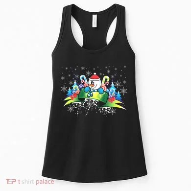 Winter's Snowman Holiday Women's Tank Top