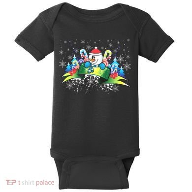 Winter's Snowman Holiday Baby Bodysuit