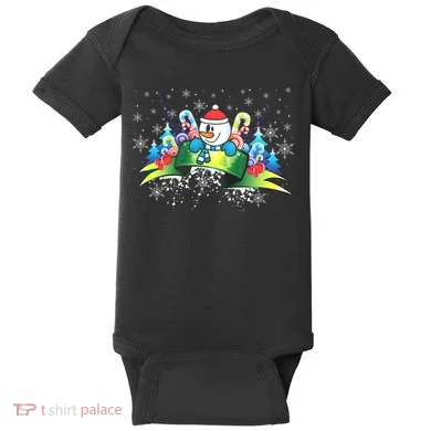 Winter's Snowman Holiday Baby Bodysuit