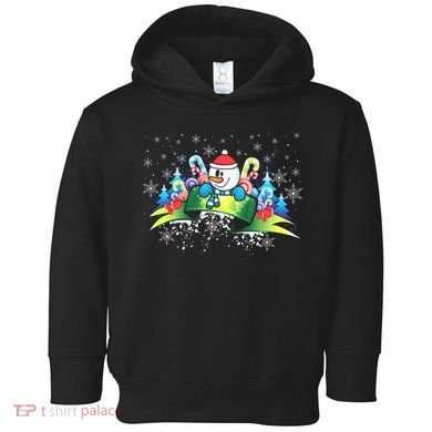 Winter's Snowman Holiday Toddler Hoodie