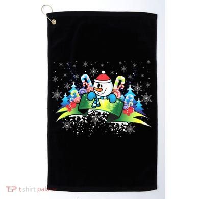Winter's Snowman Holiday Golf Towel