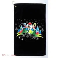 Winter's Snowman Holiday Golf Towel thumb 0