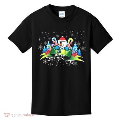 Winter's Snowman Holiday Kids T-Shirt