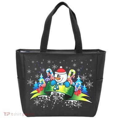 Winter's Snowman Holiday Tote Bag