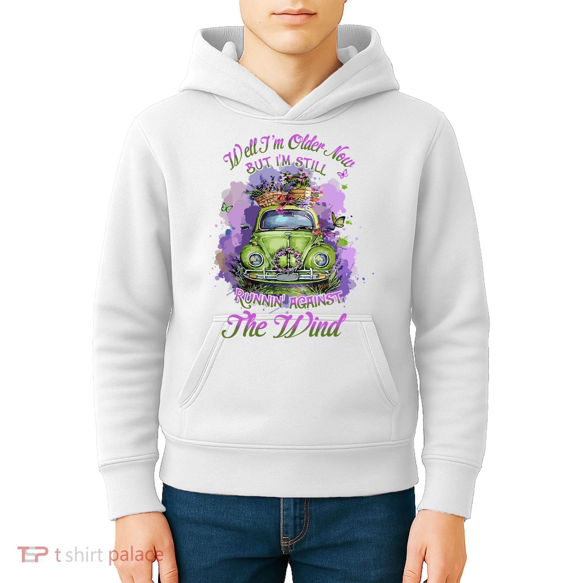 Well Im Older Now But Im Still Running Against The Wind Gift Kids Hoodie