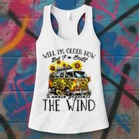 Well Im Older Now But Im Still Running Against The Wind Women's Tank Top thumb 3