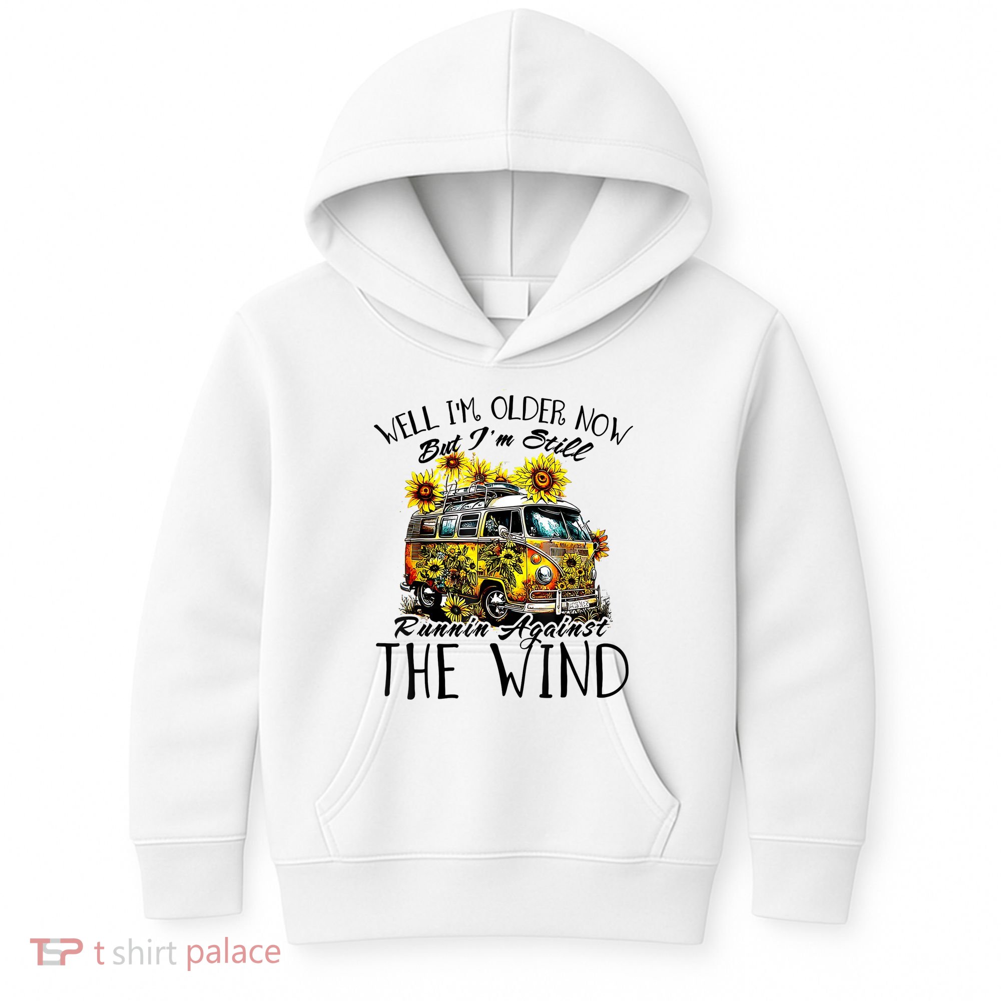 Well Im Older Now But Im Still Running Against The Wind Kids Hoodie