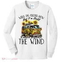 Well Im Older Now But Im Still Running Against The Wind Kids Long Sleeve Shirt thumb 0