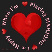 When I'm Playing Mahjong I'm Happy Cute Giftfun Playing Mah Jongg Women's Sweatshirt thumb 2