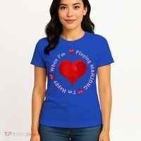 When I'm Playing Mahjong I'm Happy Cute Giftfun Playing Mah Jongg Women's T-Shirt thumb 4