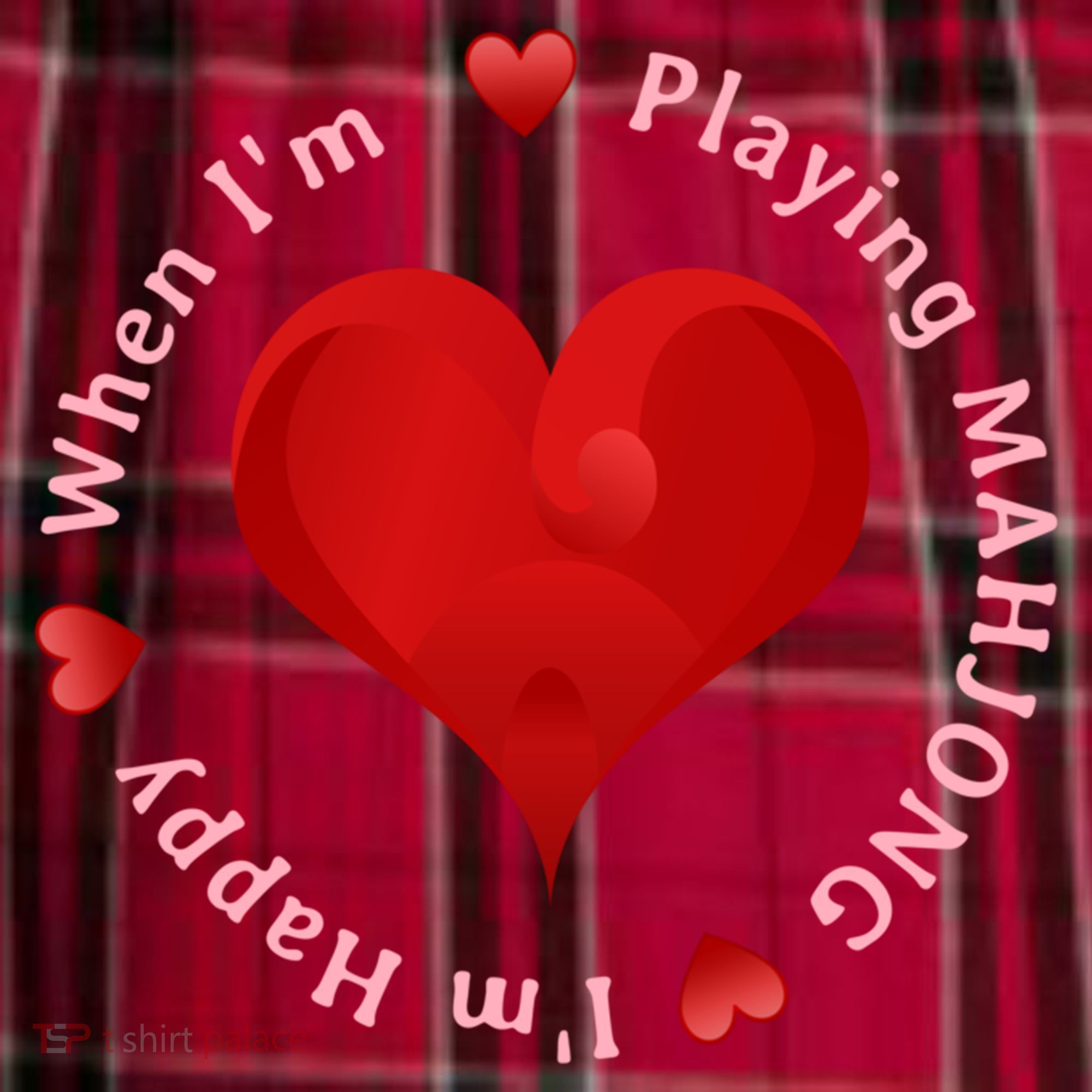 When I'm Playing Mahjong I'm Happy Cute Giftfun Playing Mah Jongg Women's Flannel Plaid Pajama Pants