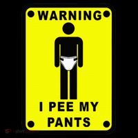 Warning I Pee My Pants Ornament thumb 1
