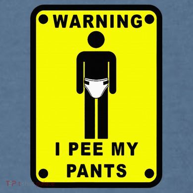 Warning I Pee My Pants Garment-Dyed Sweatshirt