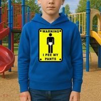 Warning I Pee My Pants Kids Hoodie thumb 2