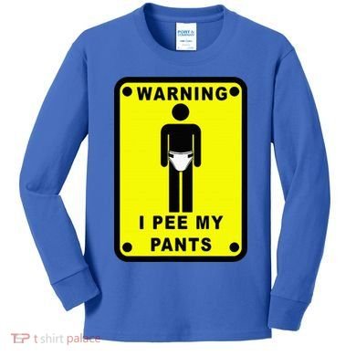 Warning I Pee My Pants Kids Long Sleeve Shirt