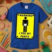Warning I Pee My Pants Kids T-Shirt thumb 3
