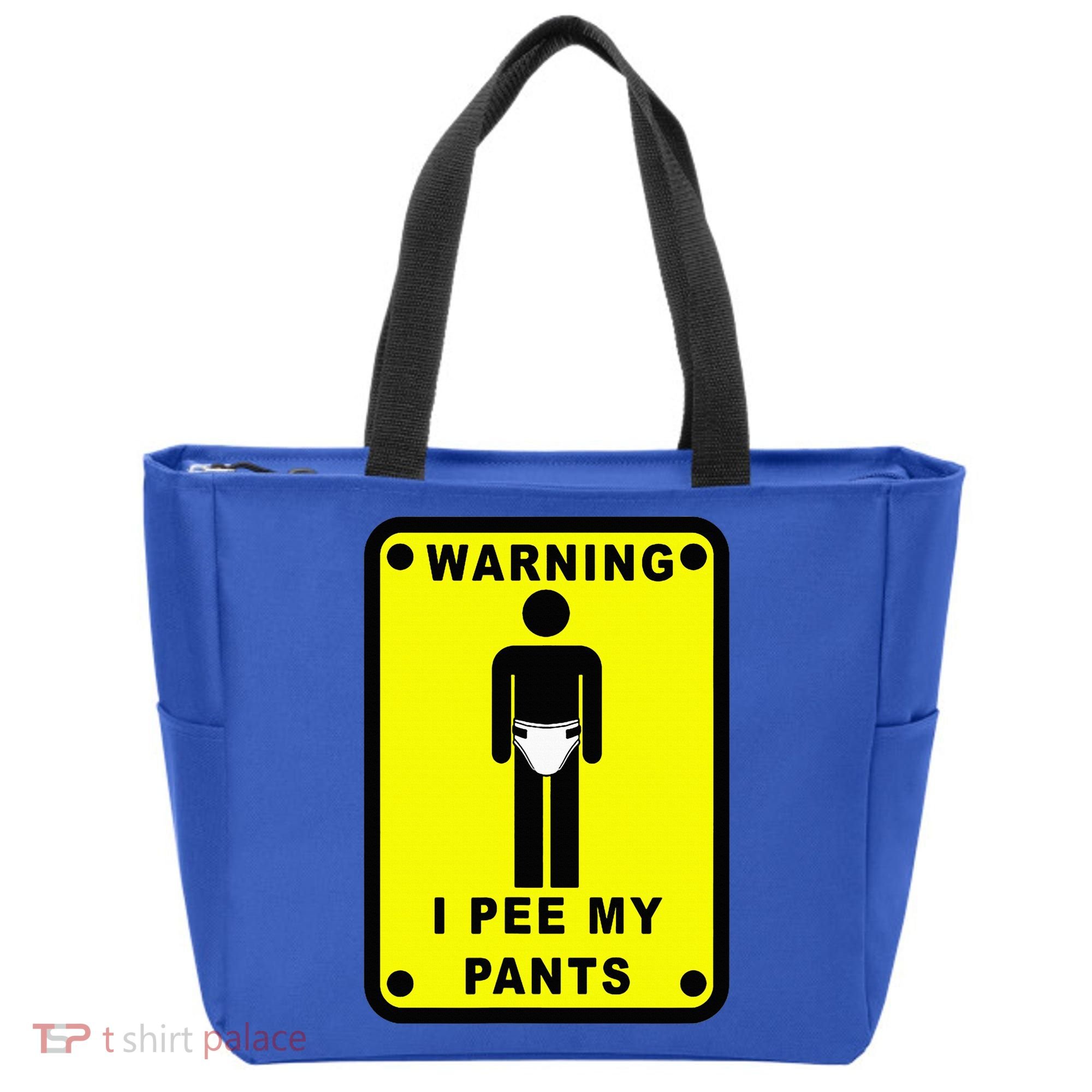 Warning I Pee My Pants Tote Bag